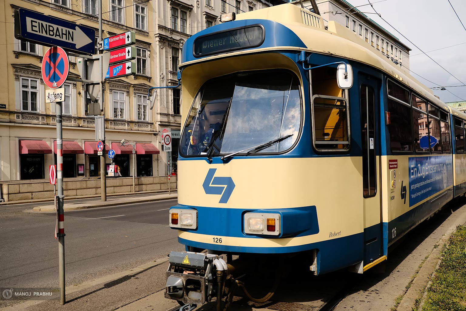 A tram in Vienna. (Shot on Fujifilm X-Pro2 using Kodak Ektar 100 film simulation recipe)